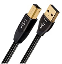 Audioquest USB-Kabel Typ A, Typ B, 5 Meter, USB 2.0, Stecker/Stecker, Schwarz