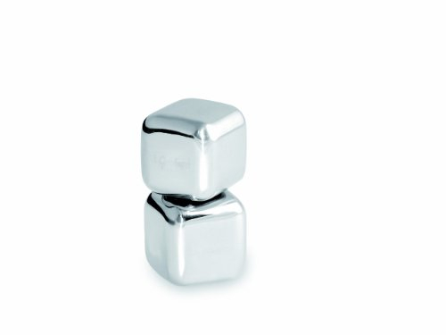 Genietti gen103 Dauer-Eiswürfel, Edelstahl, 2 Stück