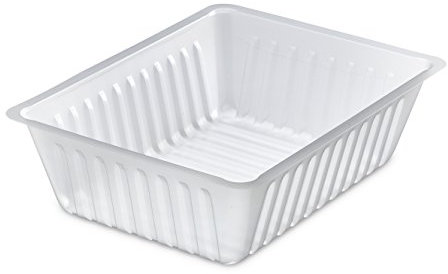 GUILLIN - CAISSIPACK BT1000 CARTON DE 1000 Barquette Charcutiere 1000cc, Plastique, Transparent, 18,9 x 14,4 x 5,4 cm