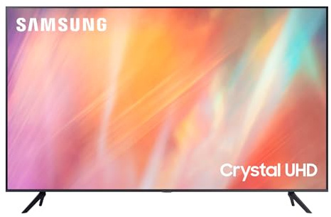 Samsung TV UE50AU7170UXZT, Smart TV 50 Serie AU7100, Modello AU7170, Crystal UHD 4K, Compatibile con Alexa, Grey, 2021, DVB-T2 [Efficienza energetica classe G]