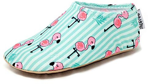 Slipfree Non-Slip Shoes for Girls and Boys. Light, Soft and Comfortable, Unisex Kids Beach Water Shoes with Protective Sole, Ideal for Holiday, Sports and Home. Dilly, Age 9-18 Months