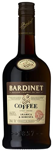 Bardinet Coffee Flavoured French Brandy - 28% ABV, 70CL - Aged Bardinet Brandy Blended with Natural Arabica and Robusta Coffee Flavours - Exquisitely Rich and Bittersweet