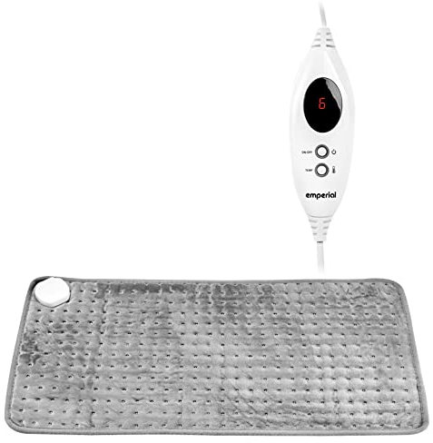 Emperial Electric Heating Pad - Large Heat Pad with Digital Remote and 6 Heat Settings