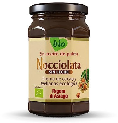RIGONI DI ASIAGO - Nocciolata Sin Leche, Crema de Cacao y Avellanas Ecológico - 250g
