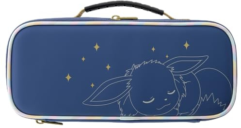 HORI Nintendo Switch Cargo Pouch Compact (Eevee Evolutions) Reisetasche im Evoli Design kompatibel mit Split Pad Compact - Offiziell Lizenziert von Nintendo & Pokémon
