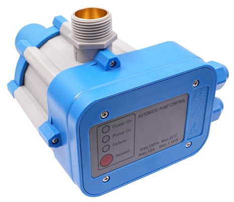 Regulador automático de bomba de agua, regulador de presión inteligente para control de agua fiable, 220-240 V, para abastecimiento de agua doméstica, riego, piscinas