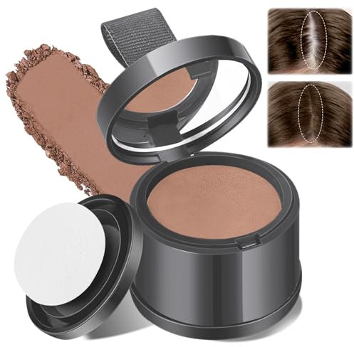 Lomdung Polvere per Capelli Specchio e Piumino da Cipria, Volumizzante e Tenuta