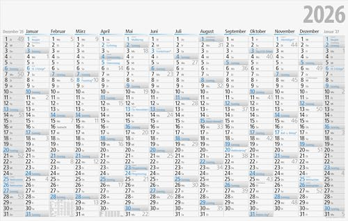 rido/idé Plakatkalender 2026 | 1210×770 mm