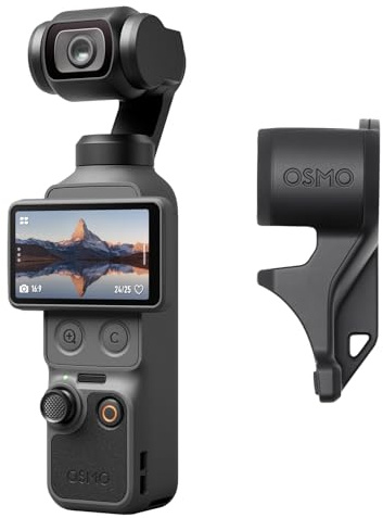 DJI Osmo Pocket 4 Combo Standard, videocamera vlog tascabile con gimbal