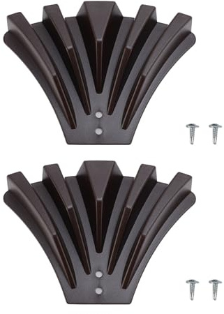 Tnfeeon Diverador de Bajantes de Cunas, Extensión de Dispersión de Agua de Lluvia de 2 Piezas Dispersador de Lluvia Al Aire Libre Proteja su Base (Brown)