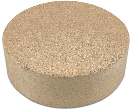 Vermiculite Schornsteinverschluss Kaminlochdeckel Blinddeckel für Ofenrohr 150mm - Vermiculite Platten für Rauchrohr 150mm, Vermiculite feuer- und hitzebeständig - Kaminzubehör Kaminofen (Ø 150x50 mm)