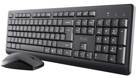 Trust Taro Pack Teclado y Ratón Inalámbrico QWERTY Español, Negro