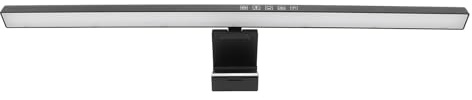 Hamwesh Monitorljusfält, 2 i 1 Dubbel Ljuskälla RGB LED Ögonskydd Touch Control Timer Steglös Avbländning Musik Rytmläge, Spelbordslampa Utan Bländning Flimmerfri för Kontor