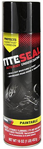 TITESEAL by GUNK T1616-12PK Paintable Auto Body Undercoating - 16 oz., (Case of 12)