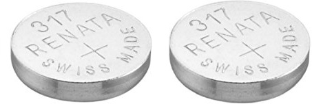 2 x Renata 317 Watch Battery Swiss Made Silver Oxide 1.5 v(SR516SW
