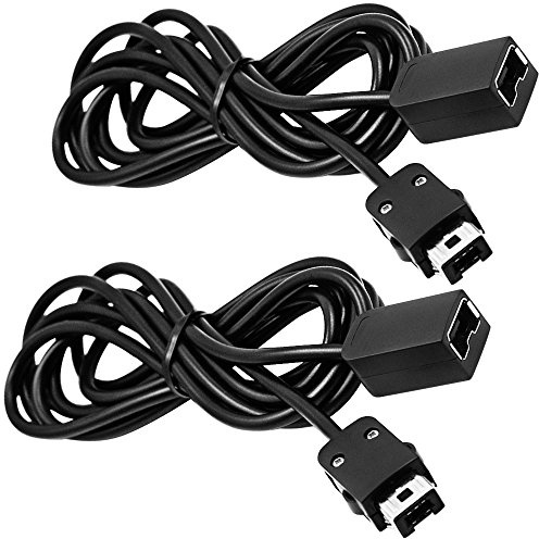 SENHAI Câble D'extension Compatibilité avec Nintendo NES Classic Mini Manette de Jeu, Lot de 2 10 Pied / 3m Câble Allongé Extensible pour Wii Remote et WII Nunchuck Joystick
