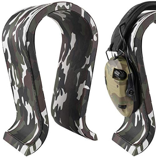 Geekria Leder Kopfhörerständer, Headset Ständer, Kopfhörerhalter, Geeignet zum Aufnehmen von Kopfhörern, Gaming Headsets, Kopfhörerträger - Camo