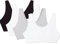 Fruit of the Loom Women's Built Up Tank Style Sports Bra, Black/White/White/Heather Grey 4-Pack, 44 (9012)