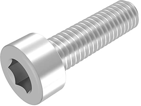 Vite cilindrica SECCARO M4 x 14 mm, acciaio inox V2A VA A2, DIN 912 / ISO 4762, esagono incassato, completamente filettato, 20 pezzi