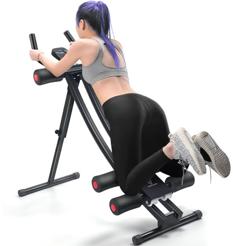 Fitnzoby Abdominal Trainers, Adjustable AB Machine at Home or Gym for Core Strength Training, Ab Cruncher Foldable Fitness Gear for Men and Women Exercise &Workout