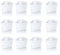 Molifal Cartouches de Filtre à Eau Compatibles avec BRITA MAXTRA+｜Recharge Brita Économique pour Carafe Filtrante｜Alternative à Cartouche Brita｜Pack de 12