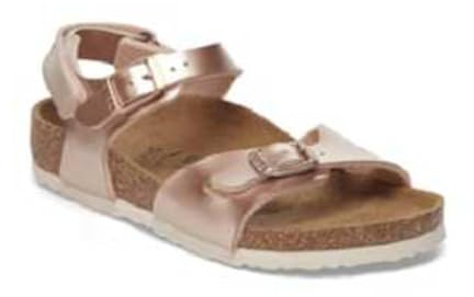 Birkenstock Sandales Rio Kids 1029535 en cuivre métallisé électrique pour Filles avec Boucles