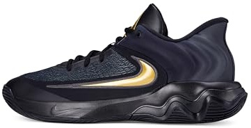 Nike Men's Giannis Immortality 4 Basketball Shoes, Black/Metallic Gold, 9.5