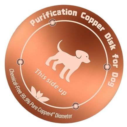 Bandeja de baño de metal para pájaros – Disco de limpieza de cobre de 3,9 pulgadas, lavabo con forma de perro gato, plato de alimentación de aviario | Herramienta de purificación Natural para fregader