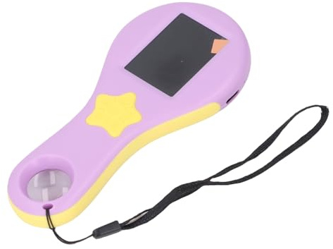 TYCIONG Microscopio Elettronico Portatile con Ingrandimento 500X per Osservazione e Mantenimento Giallo Violaceo per Bambini e Adulti