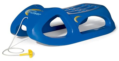Rolly Toys 200290 - slitta per bambini rollySnow Cruiser (da 3 anni, cingoli in acciaio, slitta in plastica) blu
