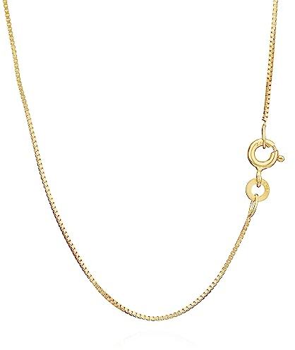 NKlaus 42cm Venezianerkette 333 Gelbgold 8 Karat elegante Halskette filigrante Breite 0,6mm Collier 0,9g federleicht 9023