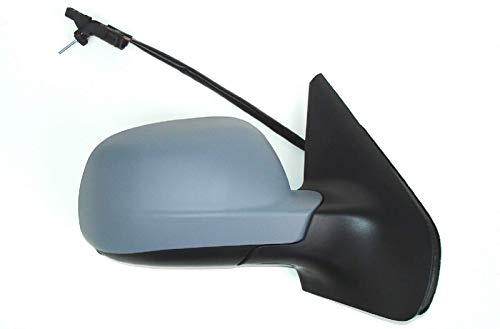 Pro!Carpentis Spiegel Aussenspiegel rechts manuell kompatibel mit Golf 4 Typ 1J1 1997-2005 und Golf IV Variant Typ 1J5 1999-2006 Kappe grundiert blaues Glas