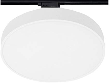 Lampenlux Pedro - Lámpara LED de techo (para sistema de raíles de 1 fase), Blanco, Ø225mm
