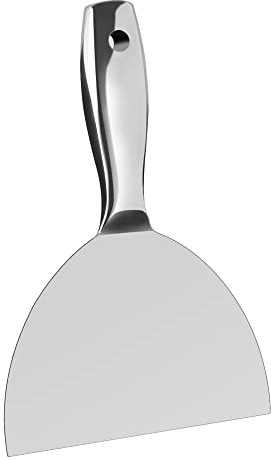 Putty Knife 6 Inch,One Piece Premium Polished All-Stainless Steel Scraper Tool for Drywall Finishing,Professional Grade Putty Blade for Scraping Paint, Taping