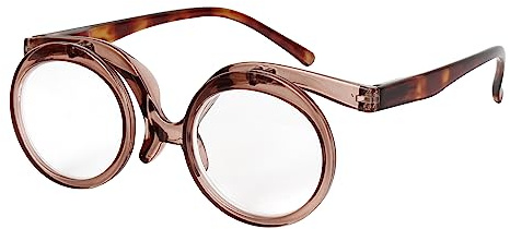 Aisi Makeup Reading Glasses For Women Cosmetic Readers Flip Up Double Lens Magnifying Eyeglasses
