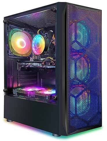 STGsivir PC Gaming, Core i7 up to 3.9GHz,Radeon RX 580 8GB,16GB DDR3,512G SSD,WiFi,BT 5.0,Windows 10 Home 64 Ordenador Gaming