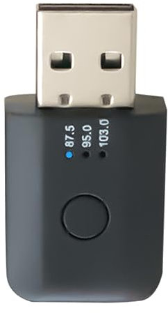 Kit per Auto Bluetooth, Mini USB Ricevitore Fegtrty Trasmettitore Bluetooth 5.1 con In Vivavoce e Trasmettitore FM