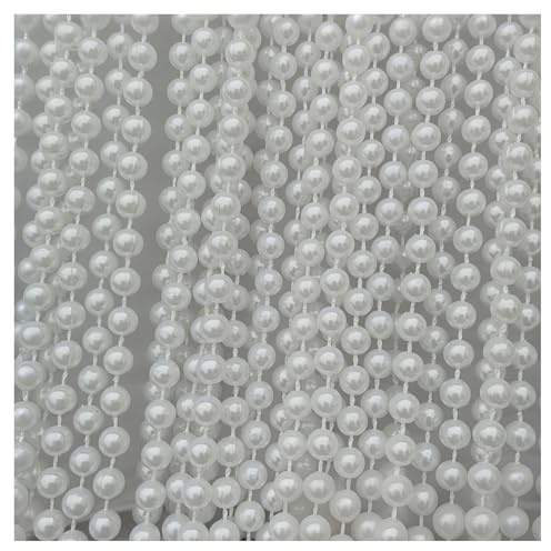 Okllen Paquete de 60 collares largos de perlas para mujer, collar de perlas de imitación blancas de los años 20 para fiesta de disfraces, joyería, boda, despedida de soltera, fiesta de té, decoración