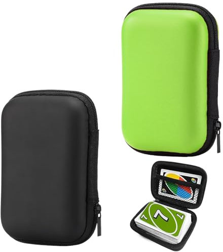 Tcnzdy 2 Stück Spielkarten Box, Spielkarten Etui, Kartenbox Spielkarten Erweiterbarer Drahtspeicher Kartenkasten Spielkarten Etui Verwendet Für Kartenspiele, Feuchtigkeits Und Staubdicht