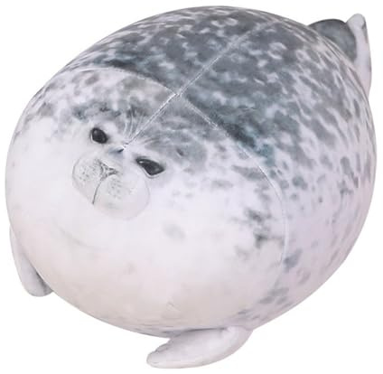 Champracer Chubby Spotted Seal Plüsch Robbe Kissen - Meerestier Tier Umarmungen Plüsch Geschenke Spielzeug für Jungen und Mädchen (Siegel, 30 cm)