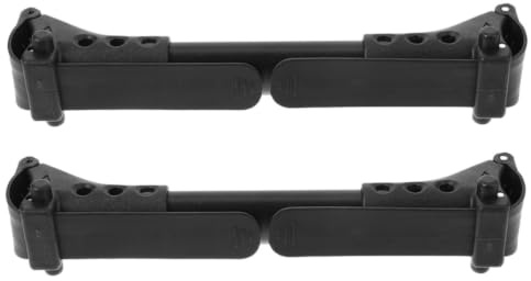 Lurrose Conectores Aplicables y Ajuste de Longitud en 3 Niveles Diseño Portátil Negro de Plástico para Cochecito Doble para Gemelos y Pequeños