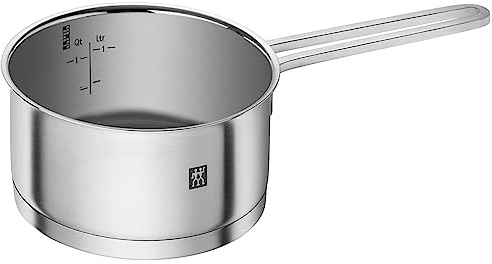 Zwilling 66245-161 Saucepan – Oven Safe Stainless Steel Cooking Pot, 1.5 L Capacity, Stay Cool Handle, Induction Suitable, Scratch Resistant Matte Finish, Easy Clean, Dishwasher Safe, 16 cm