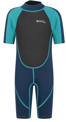 Mountain Warehouse Shorty Junior Wetsuit Aquamarin Kinder 140 DE (9-10 Jahre)