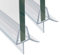 B.D 2 Stück 60cm Ersatzdichtung Wasserabweiser einstellbare Duschdichtung Spritzschutz Bad Dusche Für glasdicke 4-6mm PVC Transparent