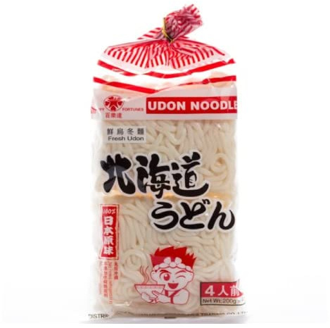 Fresh Udon Noodles Tagliatelle Happy Fortunes 4 x 200 g (800g)