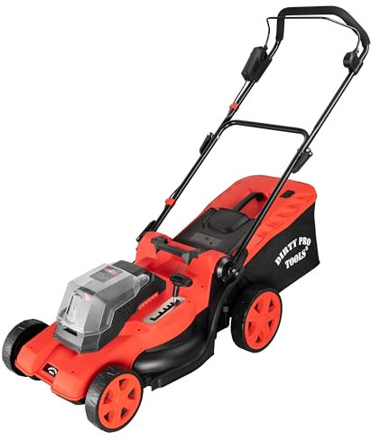 Cordless Lawnmower 43cm cutting 40v Lithium-Ion Fast Charger Battery DpT With batteries and charger (Lawn Mower with 2 Batteries and Charger) lawn mower