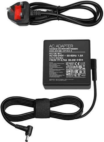 90W Power Supply for Asus ROG Strix/ROG Swift/TUF Gaming LED LCD Monitor/Asus Vivo AiO/VivoPC/VivoMini/Asus Mini PC/Asus Zen Aio/Asus Chromebox 3 / Asus Q550L U56E X53E X551M X555L