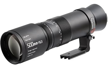 TTArtisan 500 mm F6.3 Teleobjektiv mit Metallgehäuse, kompatibel mit GFX-Halterung, Schwarz