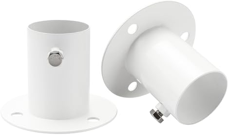 Screw Man 1 1/2 Deck Anchor Flange (2 Pcs) for Pool Ladder Brackets Stainless Steel Above Ground Pool Accessories Pool Deck Flange