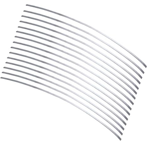 PH PandaHall 4 mm, 30 cm, filo piatto in argento sterling 925, pieghevole, flessibile, per bricolage, strisce rettangolari, per la creazione di gioielli, 12 pezzi